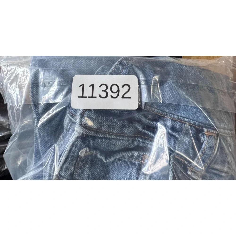 GAP Kids Girls Blue Denim Bib Overalls Distressed Straight Leg Adjustable Straps